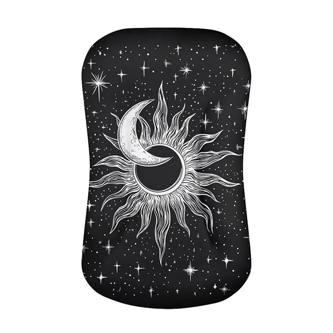 Moon Star and Sun Baby Lounger Cover, Infant Newborn Lounger Covers 31.5'' x 21.3'' Soft and Breathable Baby Nest Slipcover for Boys Girls