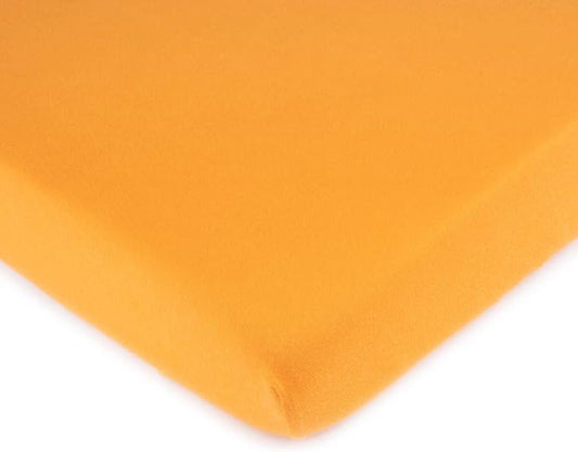 SheetWorld Fitted Baby Bassinet Sheet fits Milliard Side Sleeper Bedside Bassinet 19 x 35, 100% Cotton Jersey, Hypoallergenic, Butter Soft, Solid Orange, Made in USA