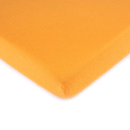 SheetWorld Fitted 100% Cotton Jersey Pack N Play Sheet Fits Graco Square Play Yard 36 x 36, Solid Orange, Made in USA