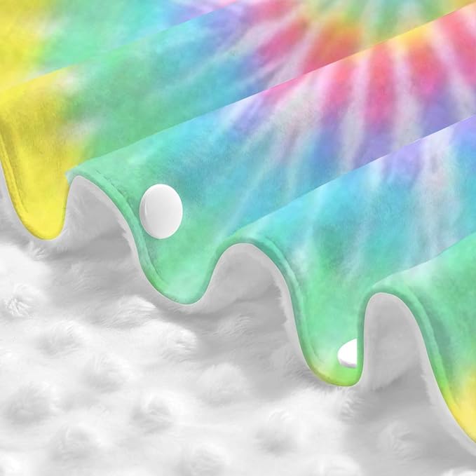 Tie Dye Baby Car Seat Canopy Cover 39x27.5 Inches Multi Use Nursing Cover for Newborn Car Seat Canopy Mom Nursing Breastfeeding Covers Newborn Shower Gifts