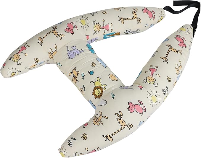 H Shape Car Sleeping Pillow for Kids Adults Head and Body Support Soft H Shaped Seatbelt Pillow Carseat Neck Pillow Headrest Aircraft Travel Pillow for Long-Distance Travel
