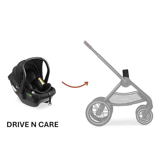 Hauck Universal adapter for Walk N Care stroller for mounting baby seats with Maxi Cosi holder and Hauck Drive N Care - 1 Pair (black), plastic