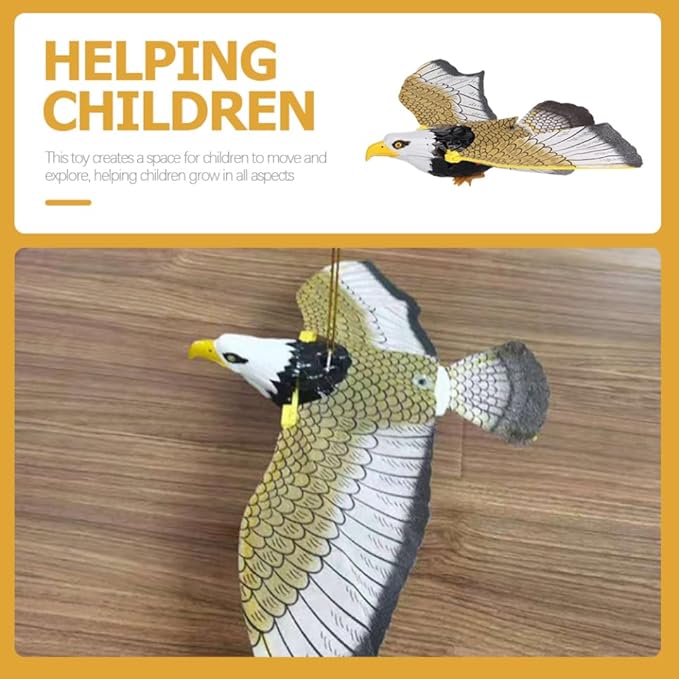 Milisten 2pcs Electric Flying Bird Toys Adorable Boy Girl Playthings with Fun Music Safe Material Boy Girl to Stimulate Imagination and Curiosity