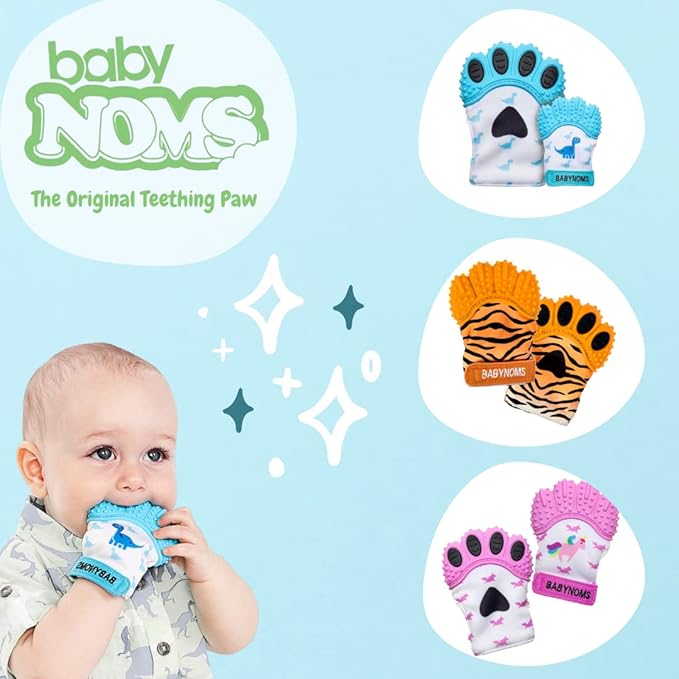 ® Teething Mitten | Orange Tiger Teething Paw