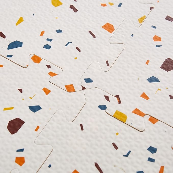 Terrazzo Playmat, Non-Toxic, Large, Puzzle Playmat (Multi), 180 Centimeters x 120 Centimeters