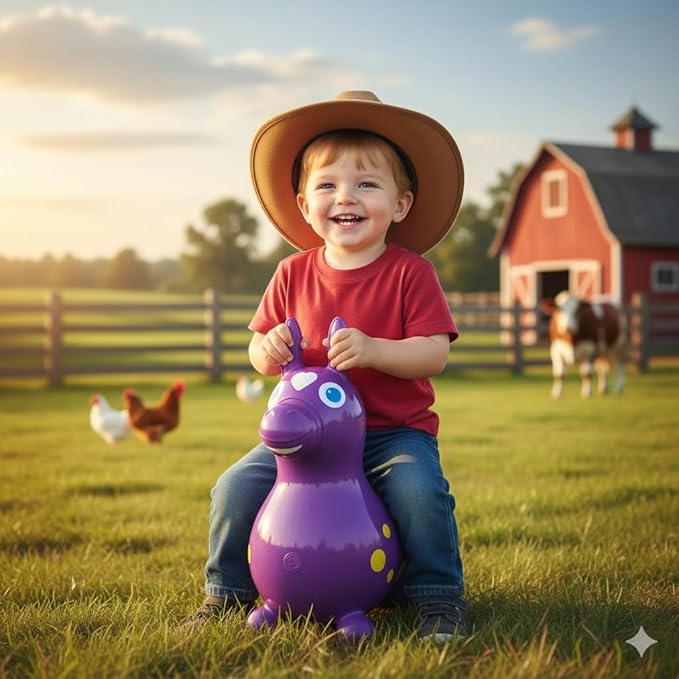 Gymnic Rody Bounce Horse Purple