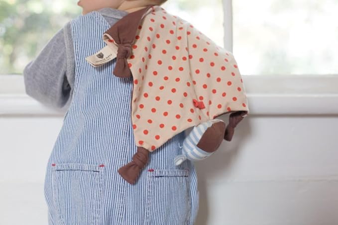 Organic Farm Buddies by Apple Park Lovey Rattle | Non-Toxic, Hypoallergenic, 100% Organic Cotton for 0m+ | Security Blanket