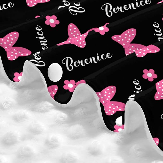 Custom Baby Car Seat Cover with Name – Personalized Pink Bow Nursing Cover, Infant Carseat Canopy, Shopping Cart Cover – Soft, Breathable & Warm – Ideal Shower Gift for Baby Girls