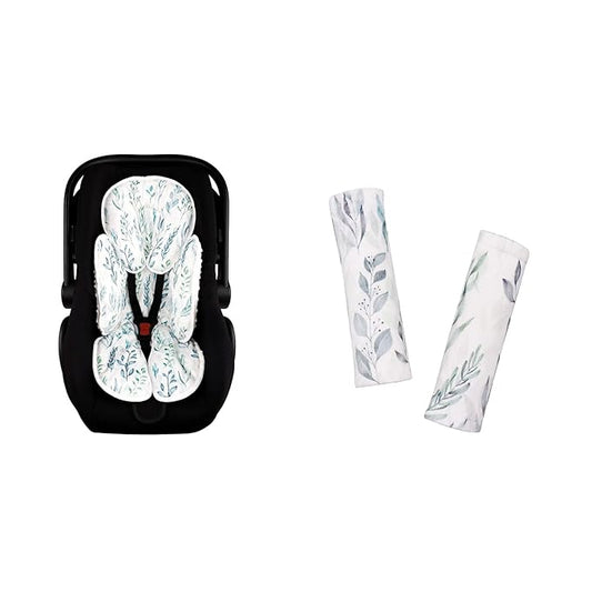DILIMI Baby Car Seat Head and Body Support and Baby Car Seat Strap Covers