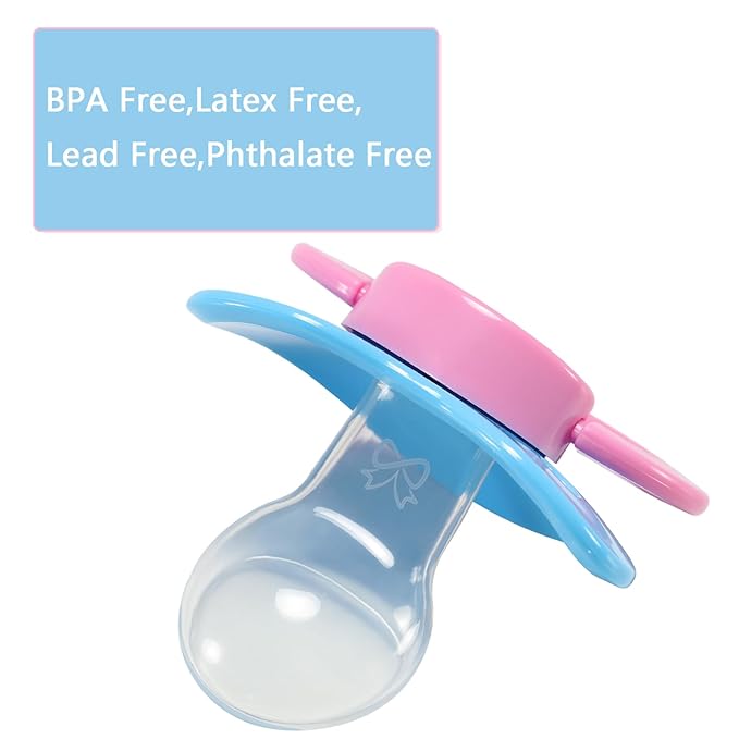 CutiePlusU Big Sized Pacifier Large Shield Red Green Blue
