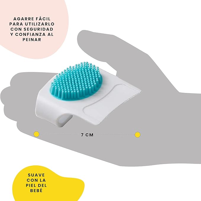 Safety 1st Cradle Cap Brush and Comb,White/Blue,(Pack of 12)