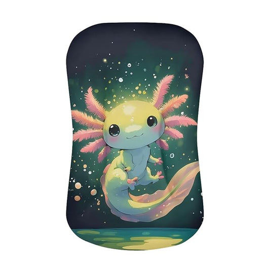 Green Axolotl Snuggle Me Lounger Cover for Baby Boys Girls Newborn Lounger Pillow Covers Soft Breathable Infant Nest Slipcover 31.5'' x 21.3''
