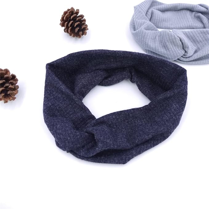 Sugarmelon Baby Headbands Stretchy Hairbands Hair Bow Elastics for Baby Girls Newborn Toddlers Infant Kids Turban Headband (Cross Headband Taupe)