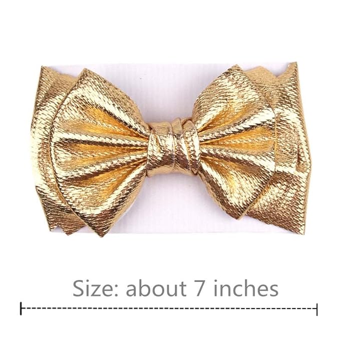 Gold Hair Clips, Bows Hair Barrettes Accessories,Hair Pins for Infant Toddler Baby Girls.(FJ78) (Gold I)