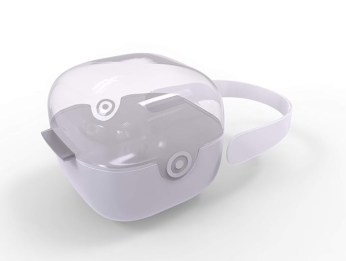 purifyou BPA-Free baby pacifier holder & Nipple Shield Cases - Set of 3 Clear Pacifier case for diaper bag & Stroller - Pacifier Box for Travel - Keeps Baby’s Binkies Clean and Accessible