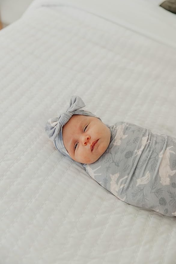 Copper Pearl Baby Bows: Stylish Headbands for Baby Girls, Premium Soft and Stretchy Baby Headbands, Perfect for Newborns, Trendy Designs - Timber