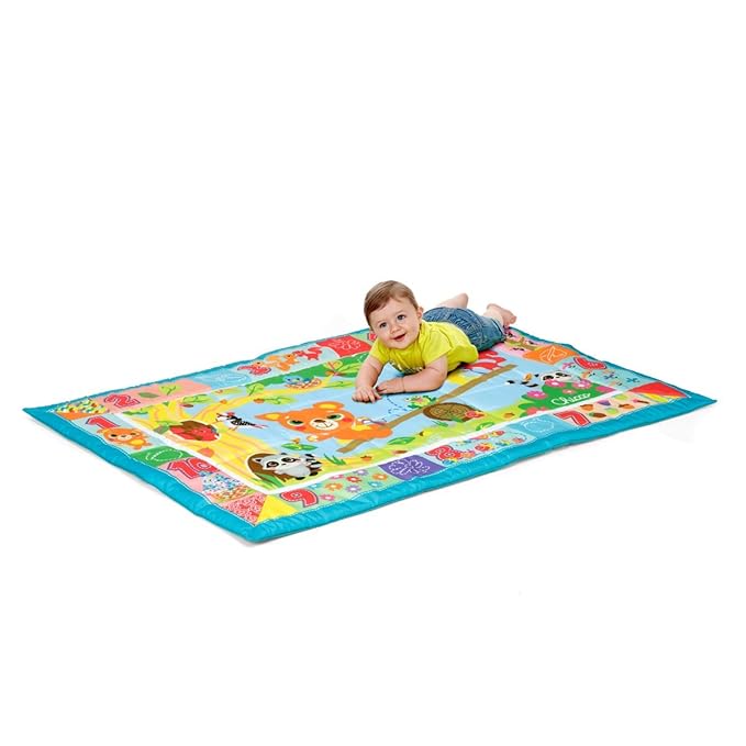 Chicco XXL Forest Playmat, Forest Animals | Extra Large Baby & Toddler Playmat (135cm x 90 cm), Soft and Colourful, Music & Lights