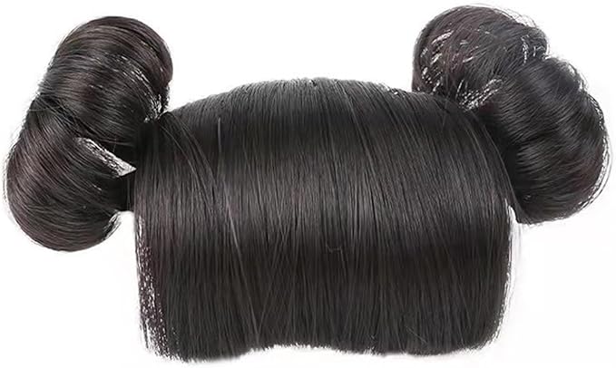Baby Girls Wig Headwear Children's Hairband Bun Wig Hairpiece Short Curly Hair Accessory Lovely Headdress Bangs