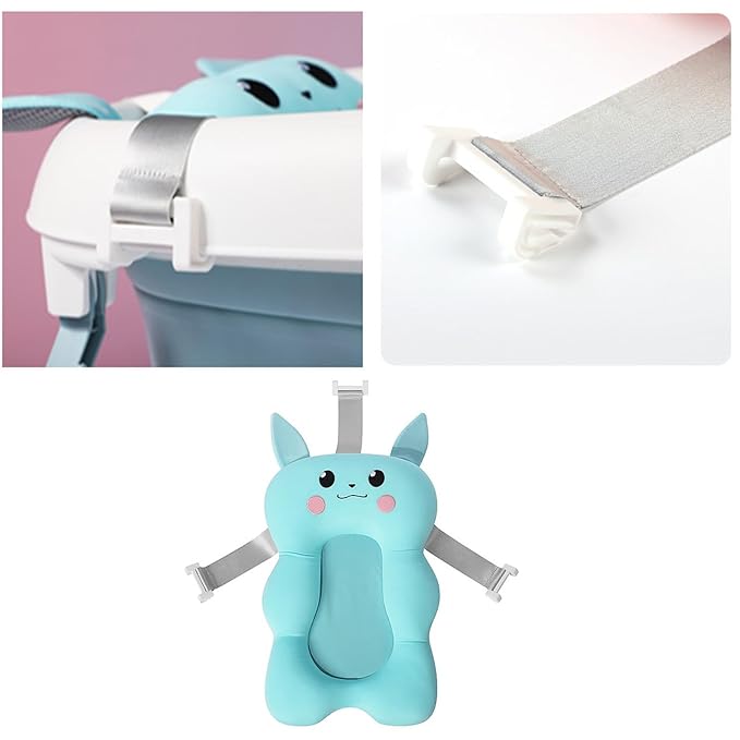 Cartoon Baby Bath Cushion Floating Shower Bed for Newborns and Infants Nonslip Designing Ergonomic Pad