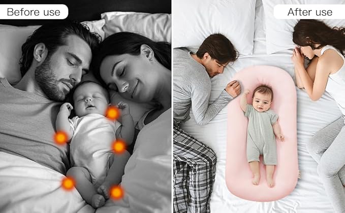 Lucakuins Baby Lounger Cover for Infants Loungers 0-24 Months, 100% Cotton Soft and Breathable Lounger Slipcover（Only Lounger Cover, Without The Lounger） (011, OneSize)