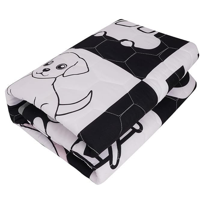Baby Play Mats for Floor, 50x50 Playpen Mat, Premium & Thicken Soft Foam Play Mat for Baby, Non-Slip Cushioned Floor Mat for Baby, Machine Washable Infant Play Mat (High Contrast)