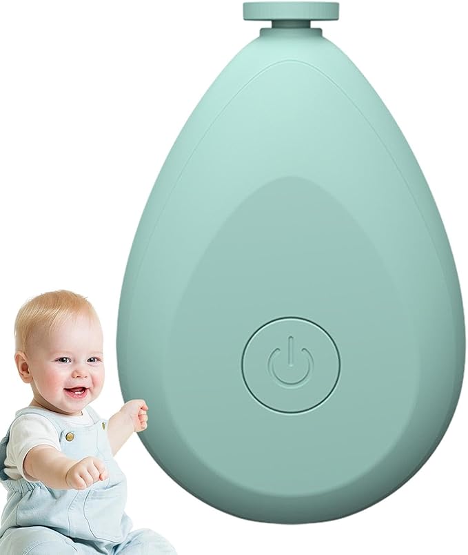 Baby Electric Nail Grinder - Battery Operated Portable Baby Nail Trimmer Electric, Quite Newborns Nail File | Toddler Nail Clipper, Baby Nail Clippers with 4 Grinding Heads for Toes and Fingernails