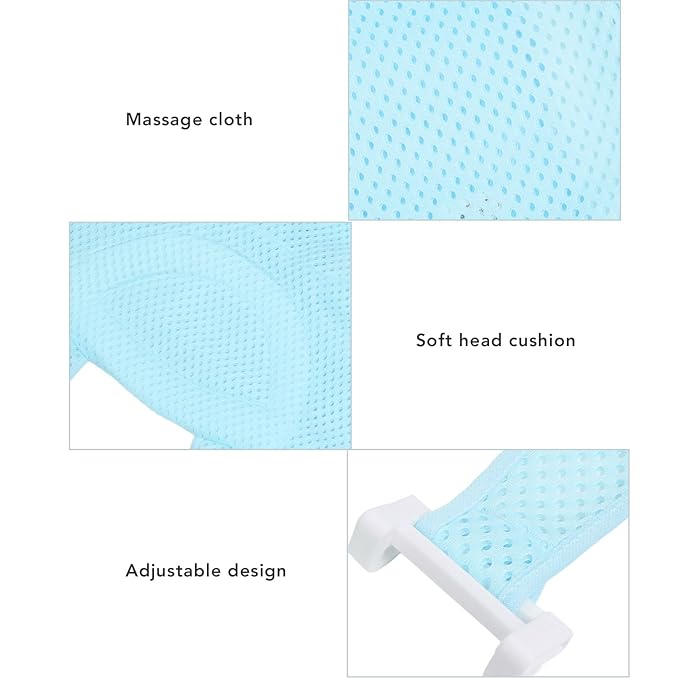 Universal Baby Bath Seat Support Slip Proof Detachable Net Bathtub Sling Shower Mesh for Newborns and Infants - Sturdy and Practical Bath Tub Insert for Easy and Bathing