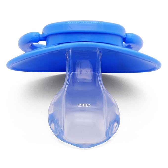 Adult Sized Pacifier Adorable Blue Capybara Cute Printed with Case Reusable Storage Box Pacifier Clips