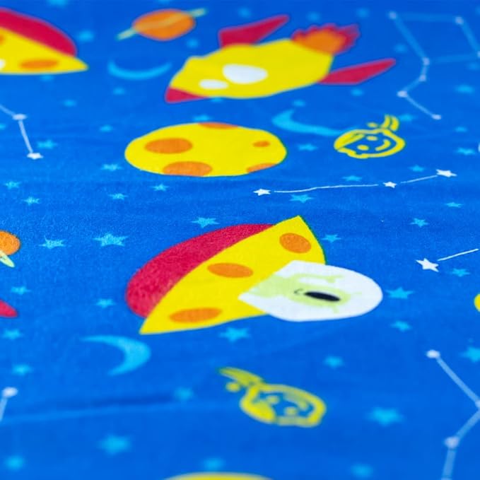 KinderMat 2" Jr. Daydreamer 2" x 19" x 44", 2 inches Thick, 4-Section Rest Mat, Blue/Teal, Great for School, Daycare, Travel, and Home, 100% Made in USA