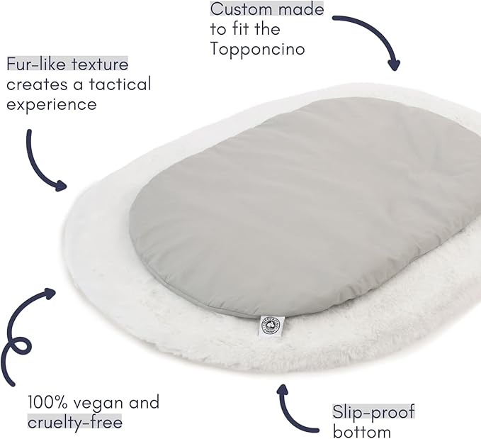 Topponcino Fur Rug by The Montessori Faux Fur Baby Mat for Extra Warmth & Softness | Animal-Friendly | Machine Washable