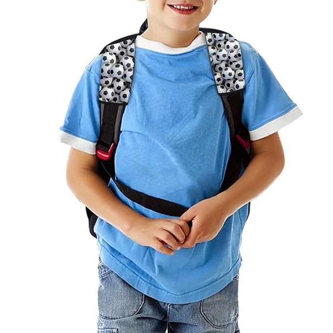AFPANQZ Football Pattern Car Seat Belt Pads Covers Set for Kids Boys Soft Safety Seatbelt Pad Cushion Shoulder Stripe Padfor Children Car Seats Accessories Decor 2 Pieces Set