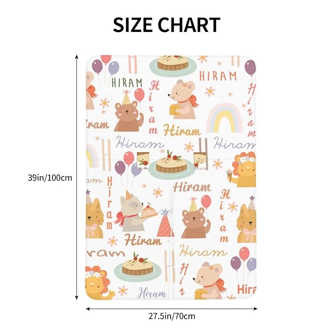 Personalized Baby Car Seat Cover with Name, Customized Cute Animal Peekaboo Opening Car Seat Canopy for Baby Girls Boys, Nursing Covers Breastfeeding Scarf, Stroller Canopies for Newborn Infant