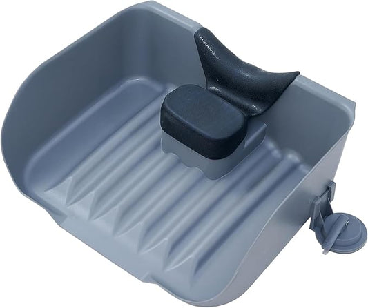 Portable Shampoo Basin for Kids, Baby, Children,Tear Free Hair Washing Basin Tray at Home (Grey)