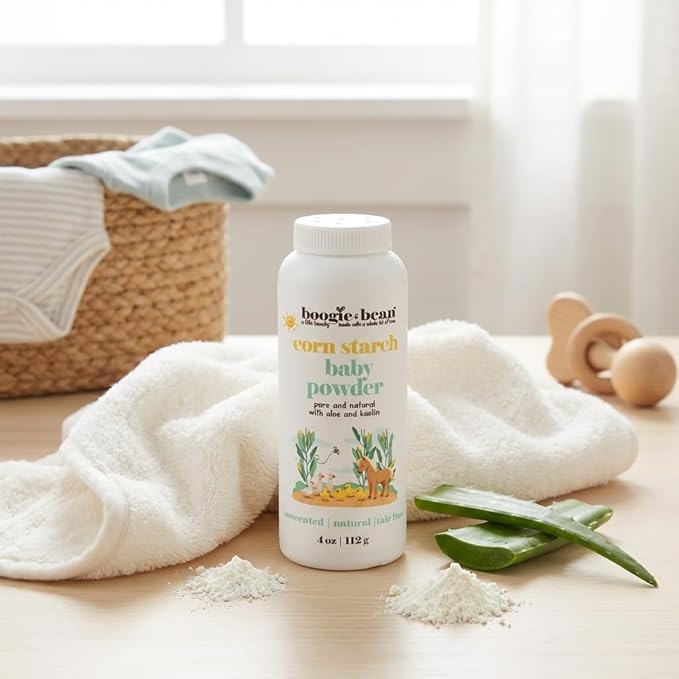 Unscented Baby Powder Talc Free, Natural and Fragrance Free Baby Powder for Body