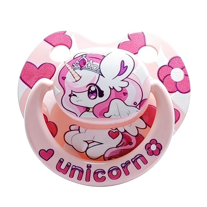 Adult Pacifier for Anxiety: Cute Paci Large Shield for Sleep - Handle Binky with Pacifier Holder Clips