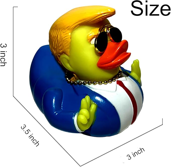 Jeeps Duck Rubber Duckies Trump Collection Baby Bath Ducking Bath Toy Car Accessories Décoration for Kids Rubber Resin Ducks in Bulk Plastic Duck Décor