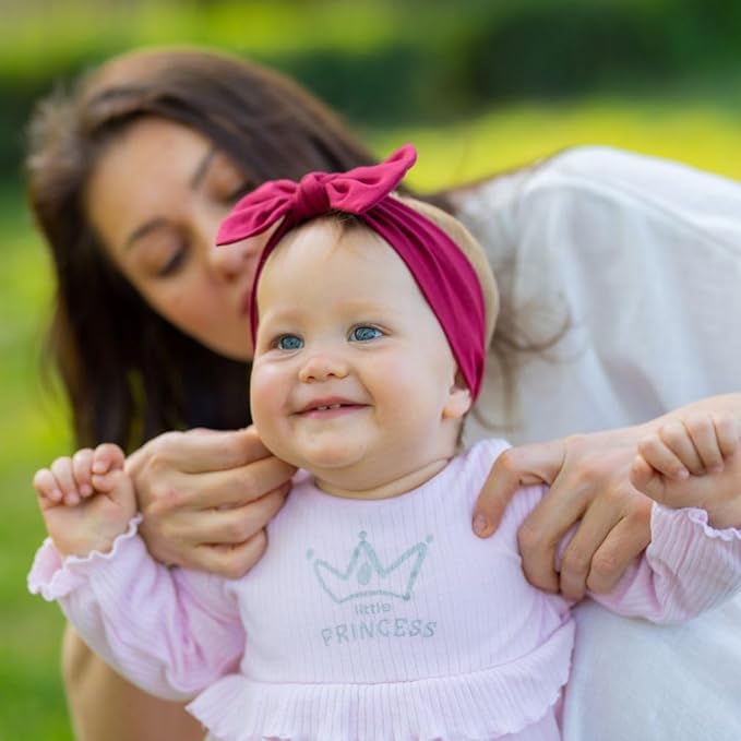 Baby Girl Headbands-Infant,Toddler Cotton Handmade Hairbands with Bows Child Hair Accessories