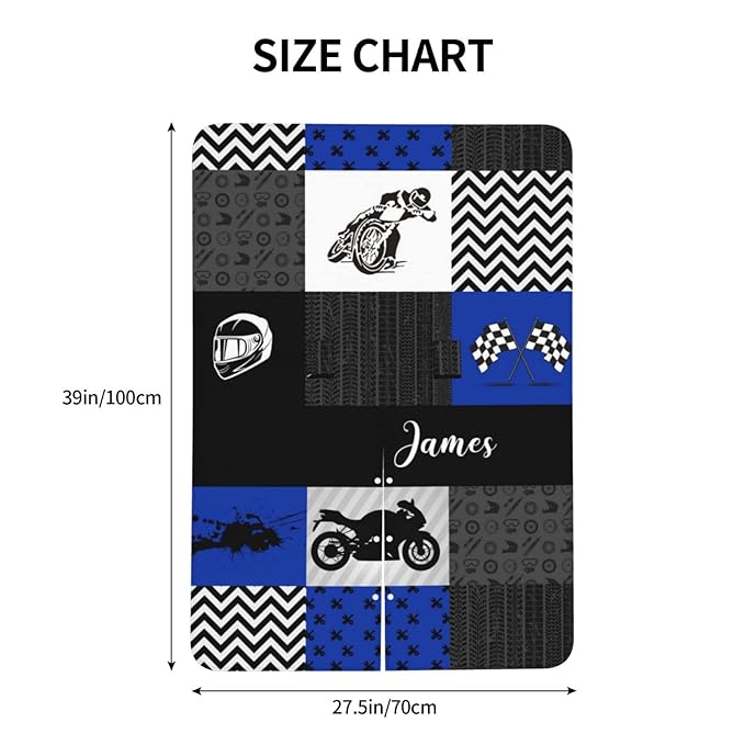 Personalized Baby Car Seat Canopy for Babies with Name, Custom Car Seat Covers for Boys, Infant Opening Minky Nursing Breastfeeding Stroller Cover Carseat Canopies for Newborn (Motocross Dirt Bike)
