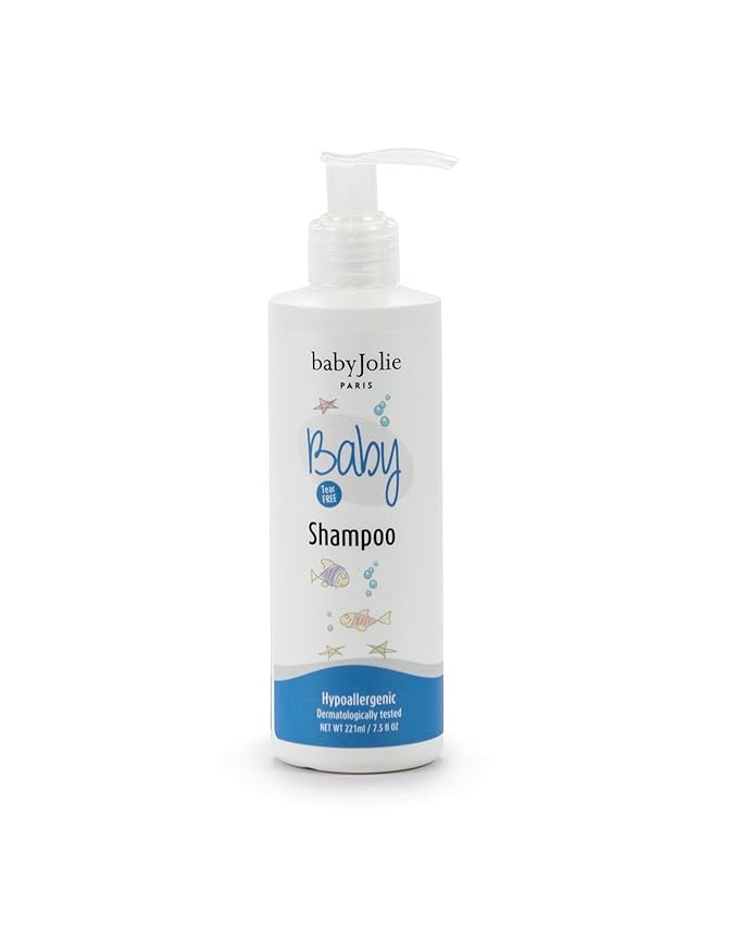 Baby Jolie Tear-Free Bath Essentials for Infants and Toddlers | Shampoo 7.5oz + Hair Conditioner 7.5oz