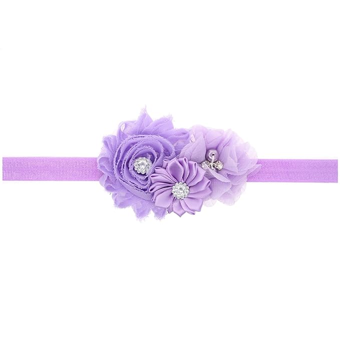Baby Girl Headbands with Bows.(FD88-Purple,Lavender)