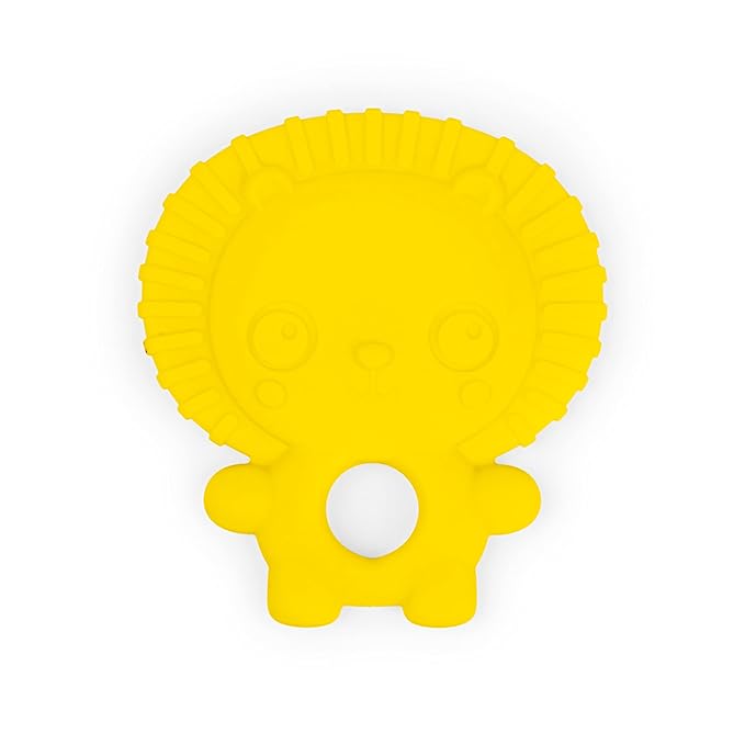 Bright Starts Gummy Buddies 3-Pack Textured Teethers - BPA-Free Elephant, Lion, Monkey - Unisex, 3 Months +