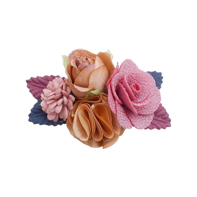 Flower Hair Clips Set-Cherrboll 3pcs Floral Hair Bow Accessories for Baby Girl Toddles Teen Gifts