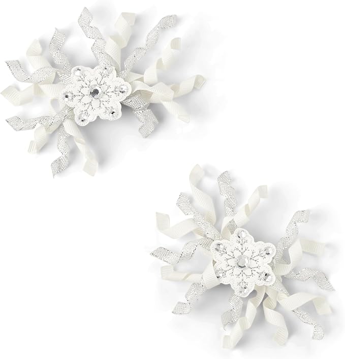 Gymboree Girls' and Toddler 3-Pack Snap Clips & Tie Hair Accessories