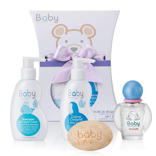 Zermat Kit Baby, Kit for Babies, Mom-Essentials to Welcome Your Bundle of Joy and take Care of Your Baby Everyday. 4 Pieces