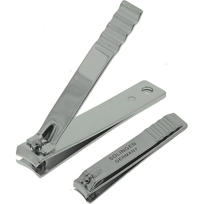 YNR® Luxury Ergonomic Nail Clippers Stainless Steel for Infant/Newborn from Birth - Baby Nail Nipper Clippers Set Manicure Grooming Safety (Silver)