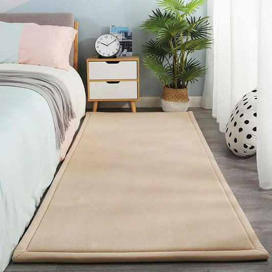 Play Crawling mat for Nursery Baby, Extra Soft Activity Floor Mat for Kids Playroom Bedroom-Beige-200 * 240cm