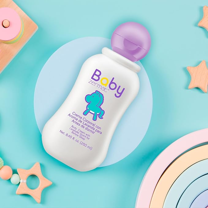 Zermat Baby Lotion with Lavender - Gentle & Soothing Moisturizing Formula for Infants - Ideal Baby Care Products - Crema para Bebé - 8.45 Fl. Oz.