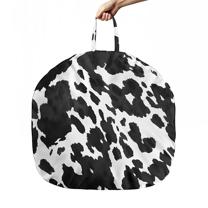 White Black Cow Stripes Print Newborn Lounger Pillow Cover Lounger Cover for Boys Girls Comfy Fit Infant Lounger for Baby, Infant Removable Slipcover Stain and Scratch Resistant