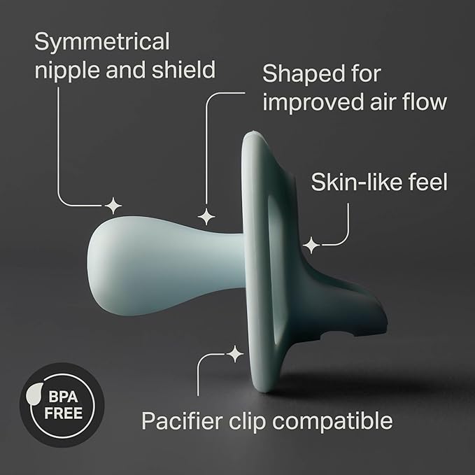 Tommee Tippee Ultra-Light StayPut Pacifier, One-Piece Silicone Design, 18-36m, 4 Pack