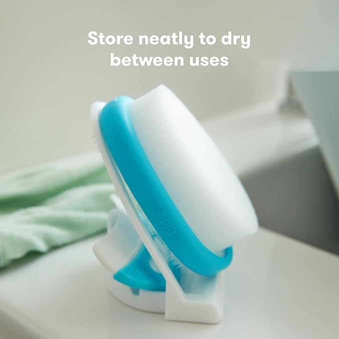 Frida Baby The 3-Step Cradle Cap System, DermaFrida The FlakeFixer, Sponge, Brush, Comb and Storage Stand + Frida Baby Medicine Pacifier, Medicine Syringe & Accu-Dose Pacifier